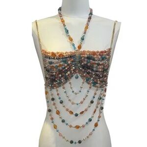 Hand made beaded top